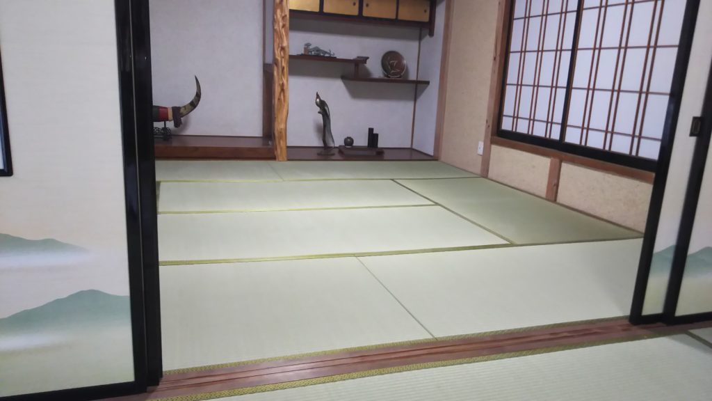 I様邸の畳と襖