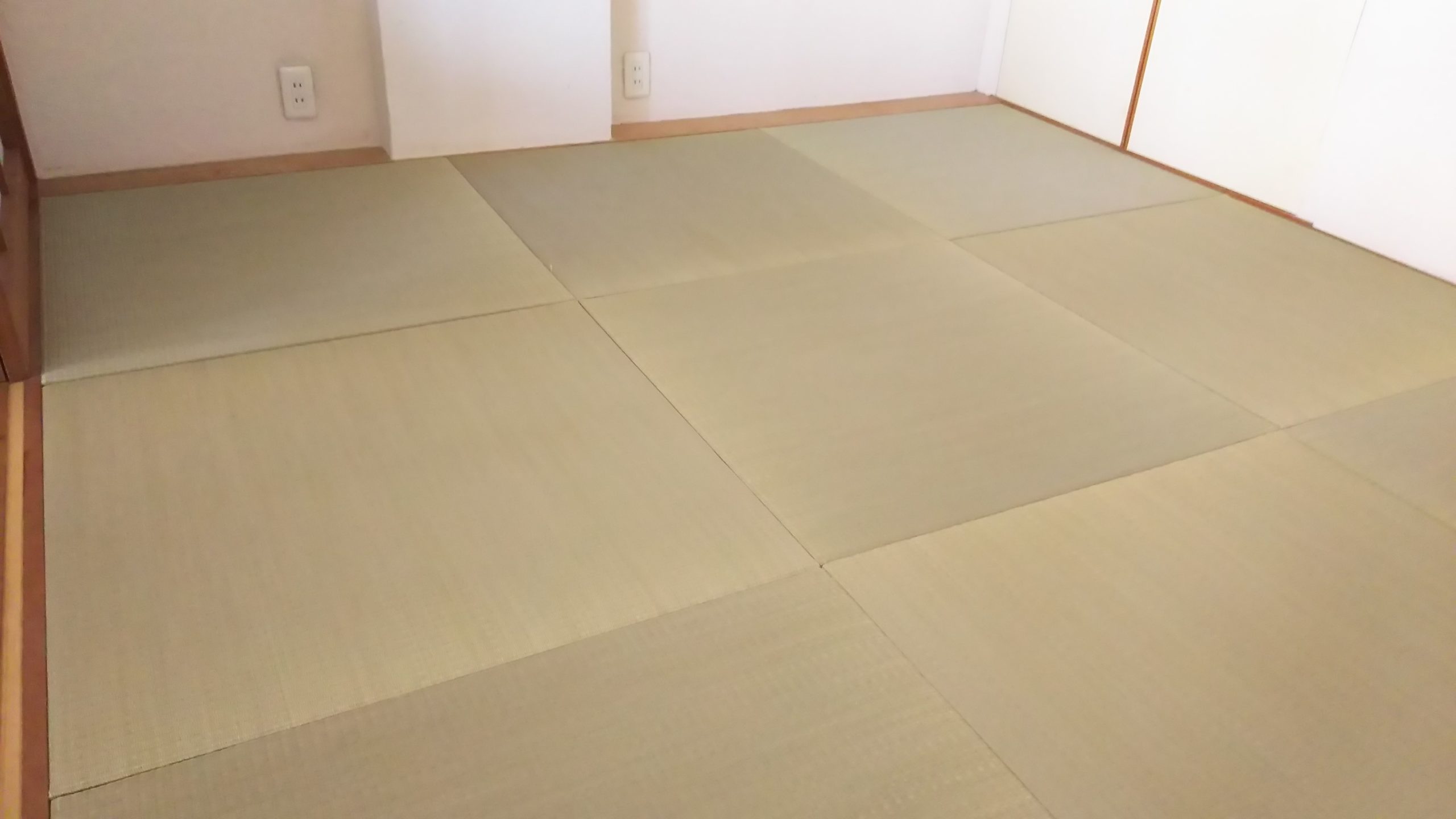 目積表を使用した縁なし畳の部屋